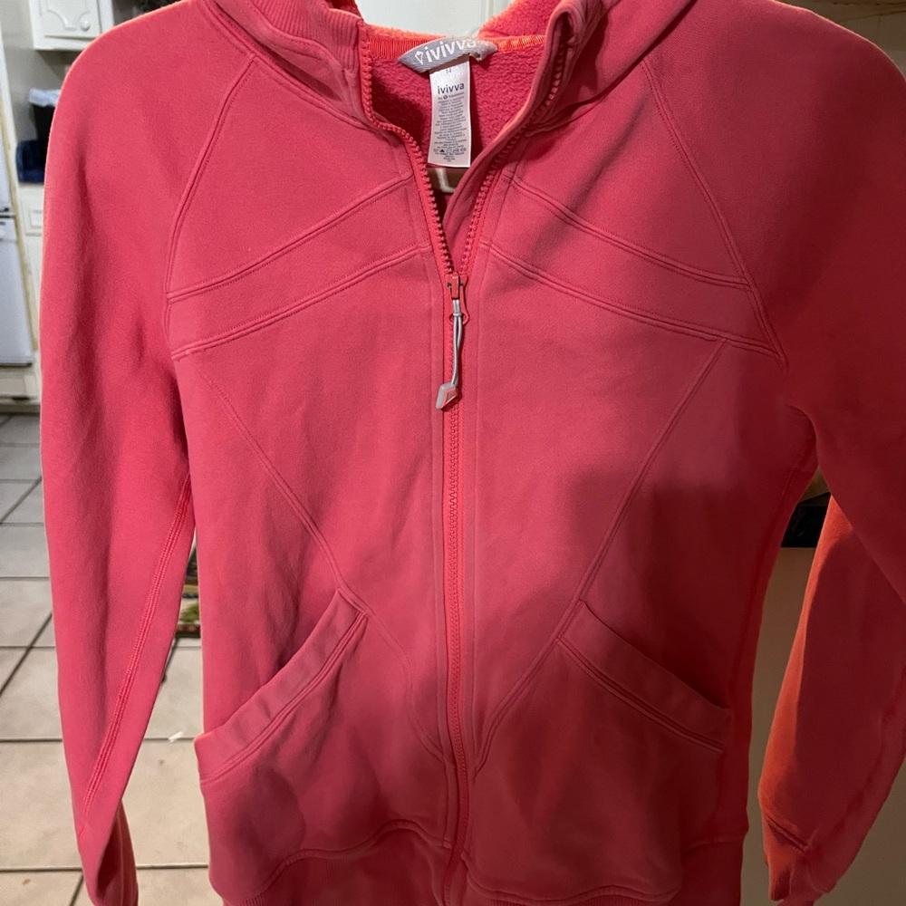 Iviva pink girls full zip jacket